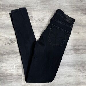 Levi's 721 High Rise Skinny Jeans Black Wash Women's Size 25